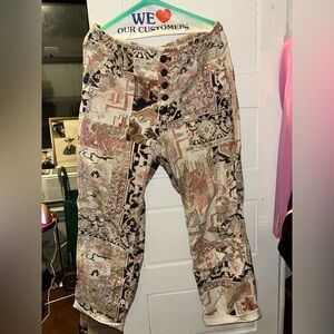 PINK TILE PRINT PANTS